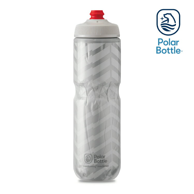 Polar Bottle 24oz 雙層保冷噴射水壺 BOLT 白-銀 / 自行車 水壺 單車 保冷 噴射水壺