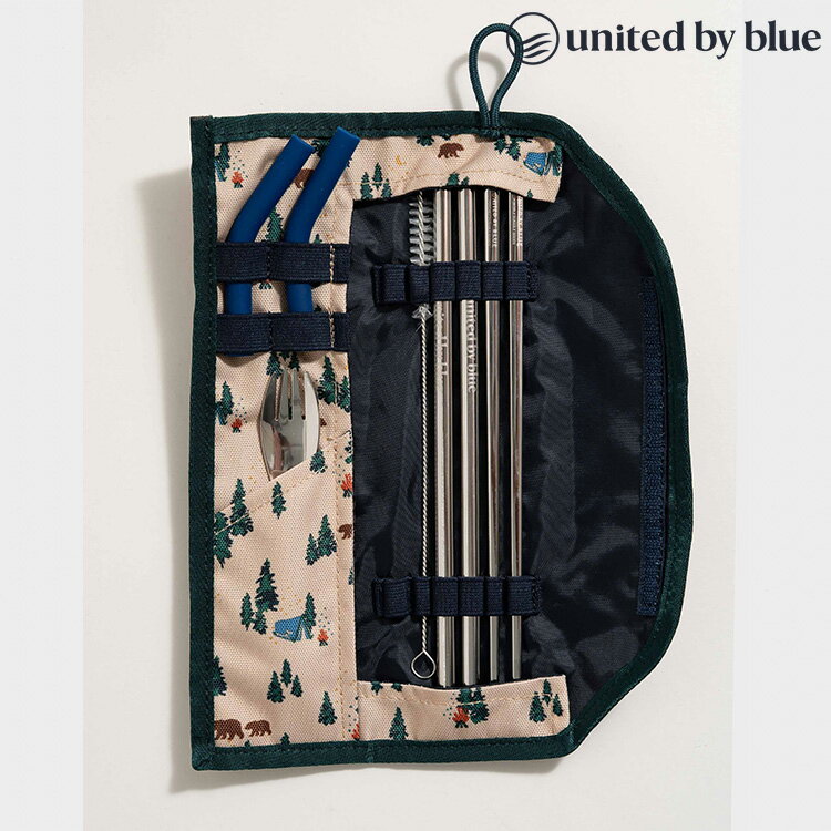 United by blue 814-038 Utensil Kit 防潑水餐具收納包組 / 城市綠洲 (旅遊、防潑水、吸管、隨行、餐具、旅行)