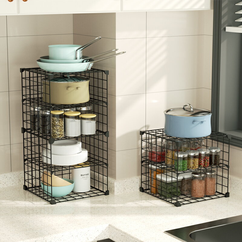 臺面轉角調料架碗柜置物架多功能小尺寸小型窄款家用廚房收納神器