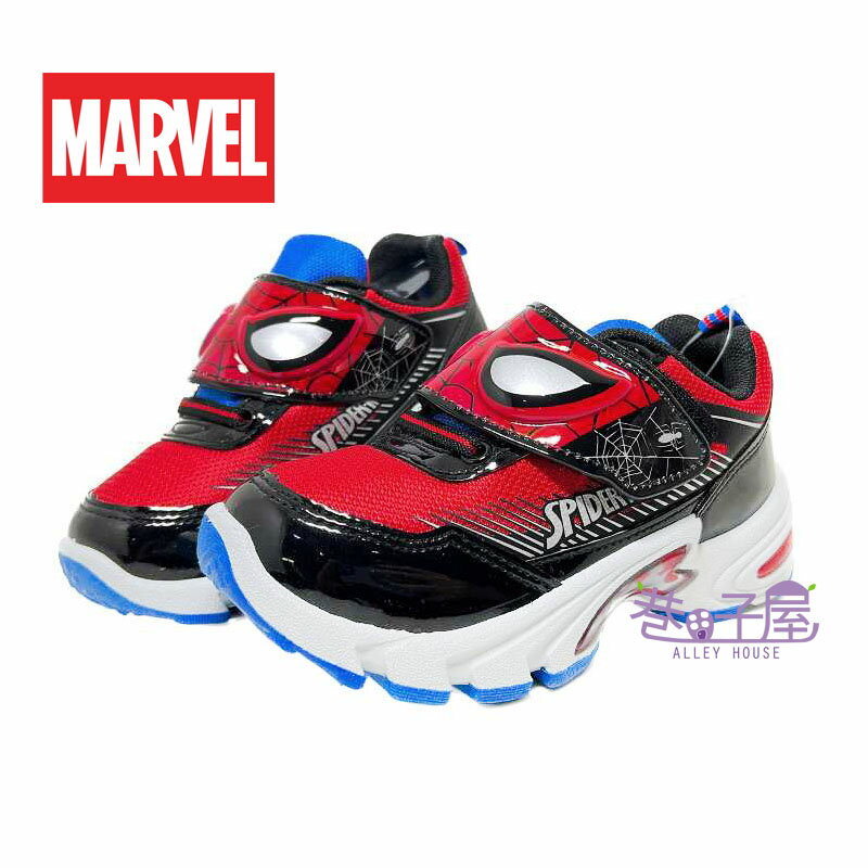 MARVEL漫威 SPIDER-MAN蜘蛛人 童鞋 電燈鞋 運動鞋 休閒鞋 [MNKX35222] 紅黑 MIT台灣製造【巷子屋】