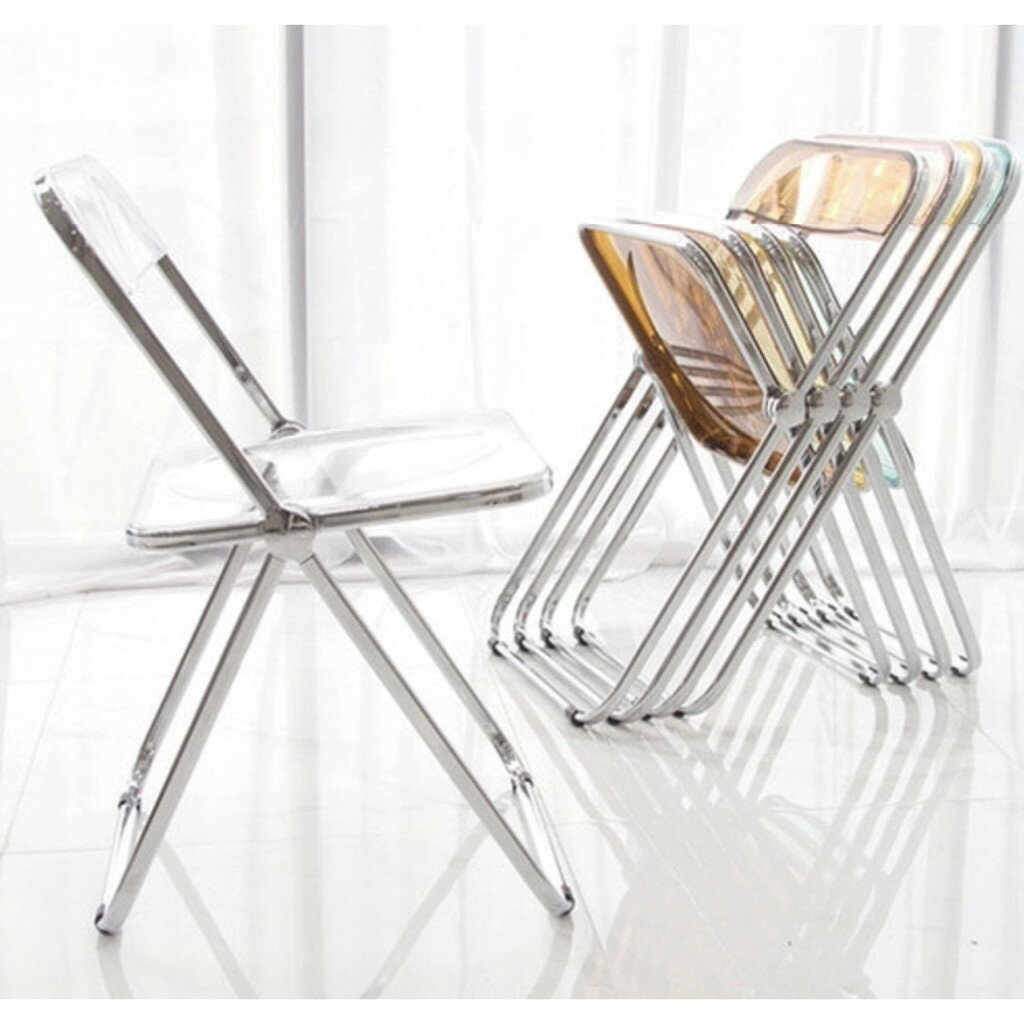 《CHAIR EMPIRE》CH034折疊椅/透明折疊椅/韓式透明折疊椅/透明椅/你看不到我椅/造型椅/化妝椅/會客椅/休閒椅北歐 2