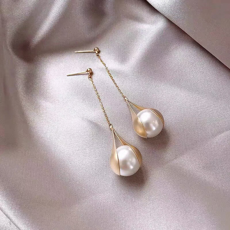 DIY配件s925純銀麻紗時尚夸張個性耳線耳釘耳墜耳飾珍珠空托飾品