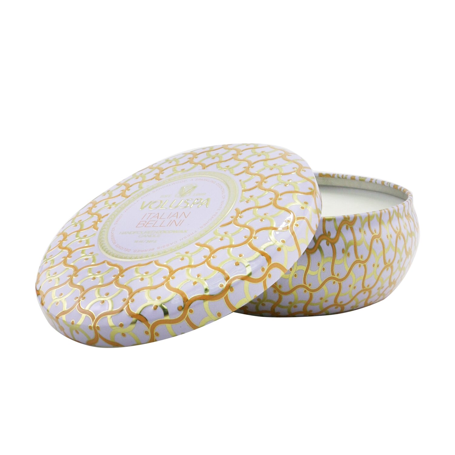 Voluspa - 3個燈芯裝飾錫芳香蠟燭- Italian Bellini