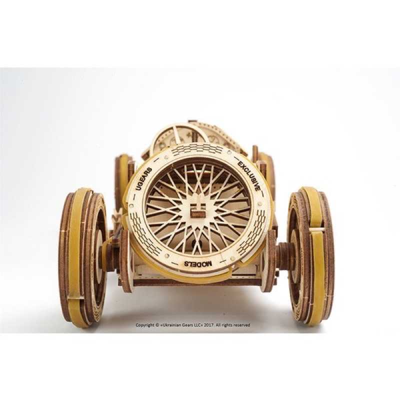 強強滾-UGEARS - 格蘭坡治賽車 (送砂紙) 烏克蘭正品 木製自走模型 益智玩具 4