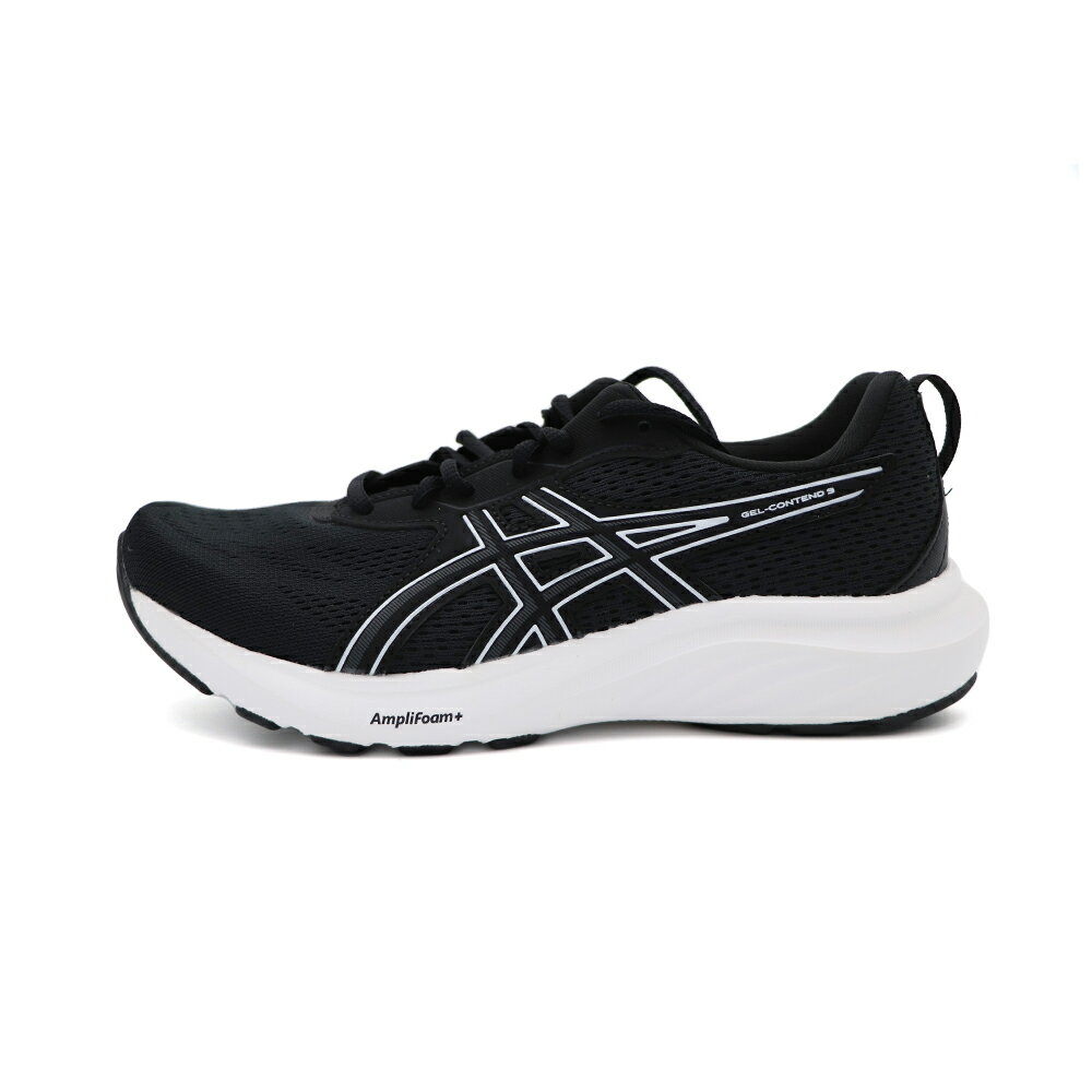 Asics GEL-CONTEND 9 D 黑白 網布 寬楦 慢跑鞋 女款 J2629 (1012B678-002)