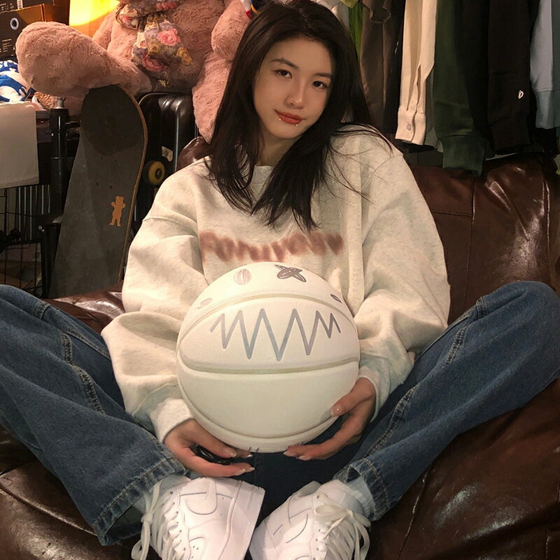 美式復古衛衣女秋冬新款加絨加厚寬松設計感小眾oversize外套上衣