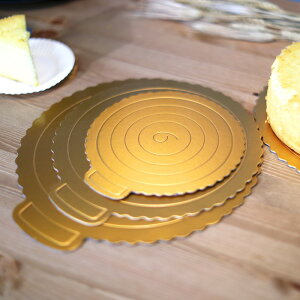 【蛋糕底托】2~10寸皆有 正方形 圓形 金色慕斯墊 內托 蛋糕底盤 托盤 紙托 底襯 卡托 墊片