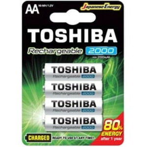 【最高22%回饋 5000點】 TOSHIBA東芝3號低自放電鎳氫充電電池 2000mAh4入