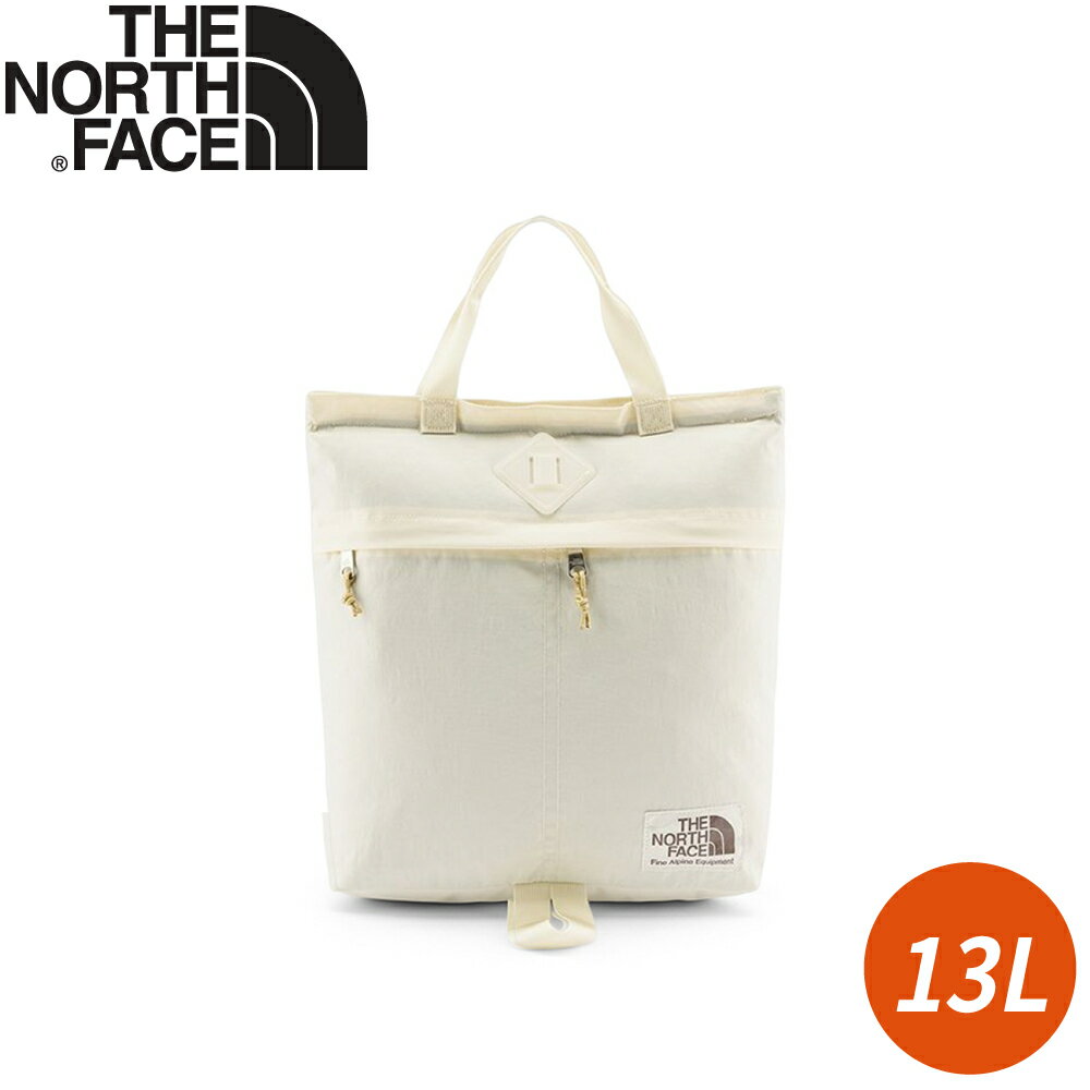 【The North Face 13L 大容量復古舒適休閒後背包《米白》】52VS/雙肩包/休閒背包/手提包