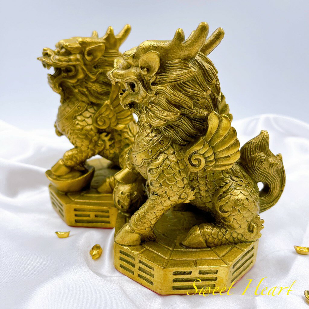 Sweet Heart 田芯開運精選 💯銅麒麟 麒麟踩八卦 麒麟 鎮宅  僻邪化煞 風水擺件 旺事業 含開光 1