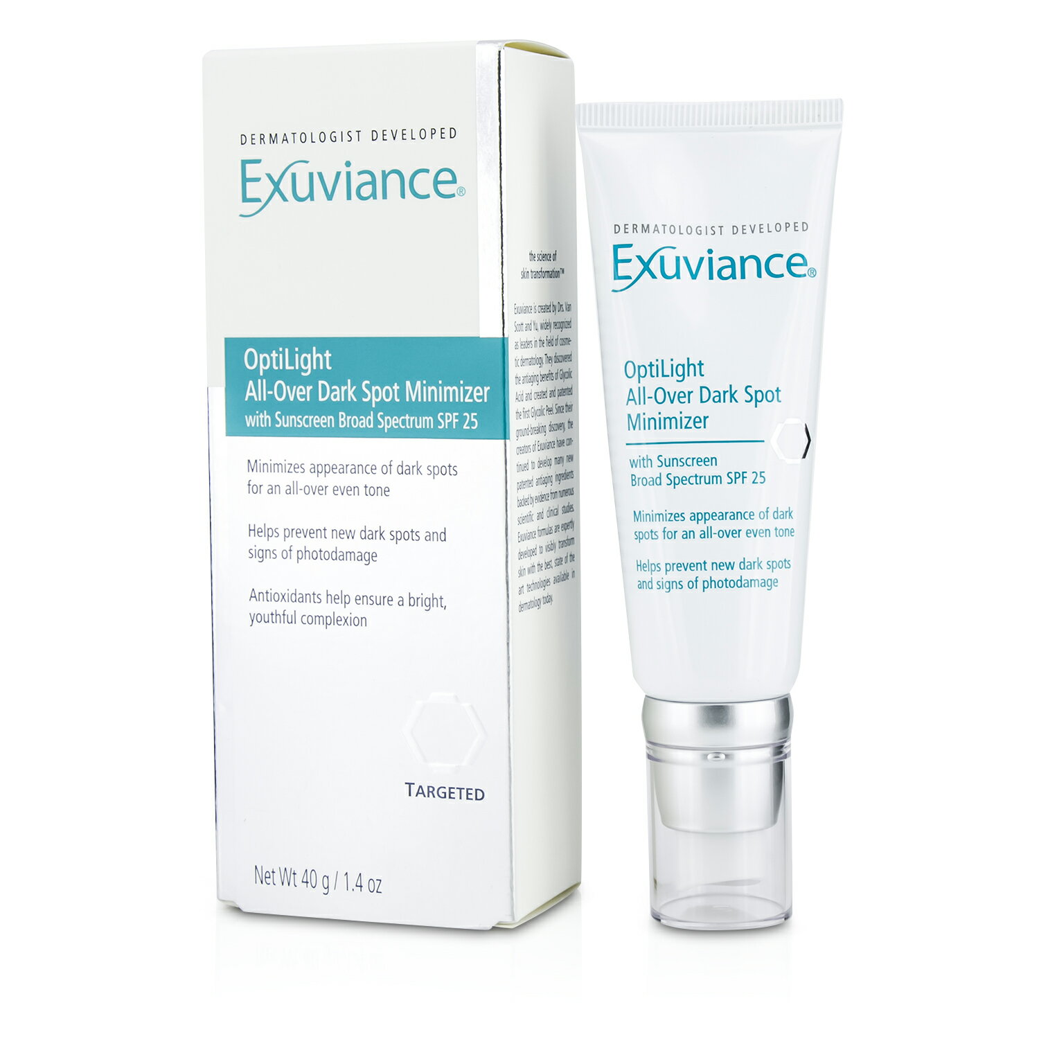愛思妍 Exuviance - 勻淨淡斑緊緻乳SPF25 OptiLight All Over Dark Spot Minimizer SPF25