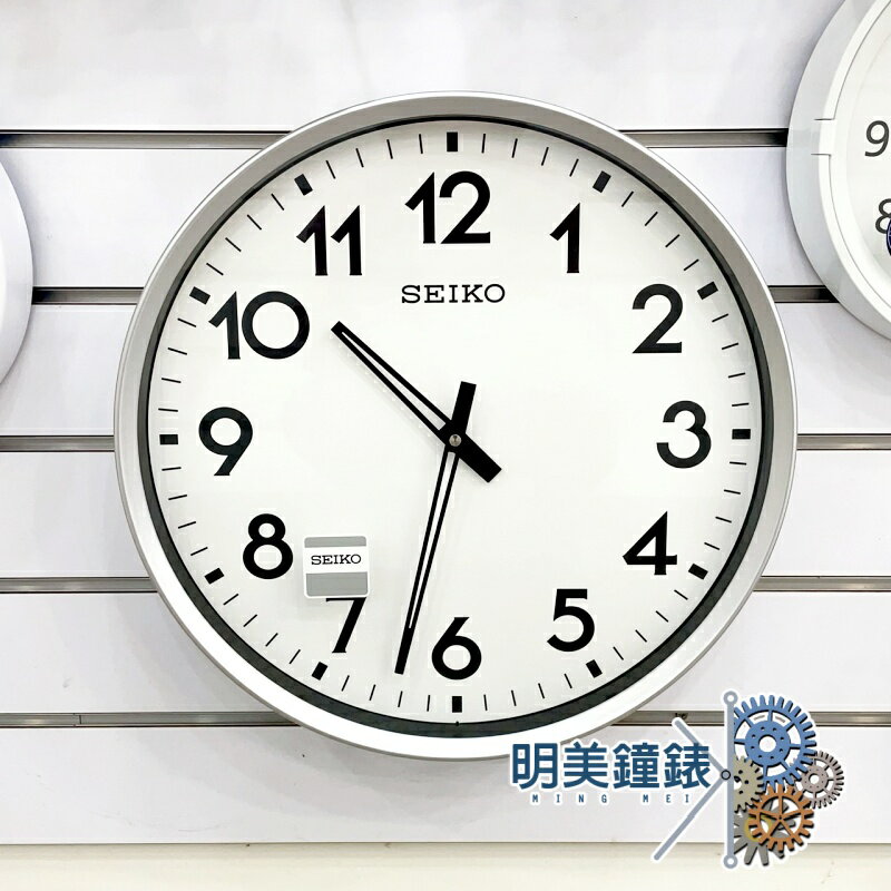 ◆明美鐘錶眼鏡◆SEIKO精工/QXA560S/極簡風格大尺寸/無秒針設計/大字體/掛鐘/時鐘