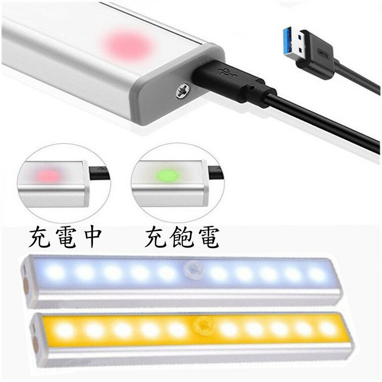 40LED智能感應燈(充電款)  30CM 白色光  寬屏 7