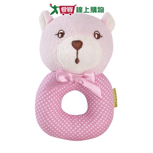 優生 圈圈搖鈴 小熊(粉/黃) 台灣製 玩具 搖鈴【愛買】
