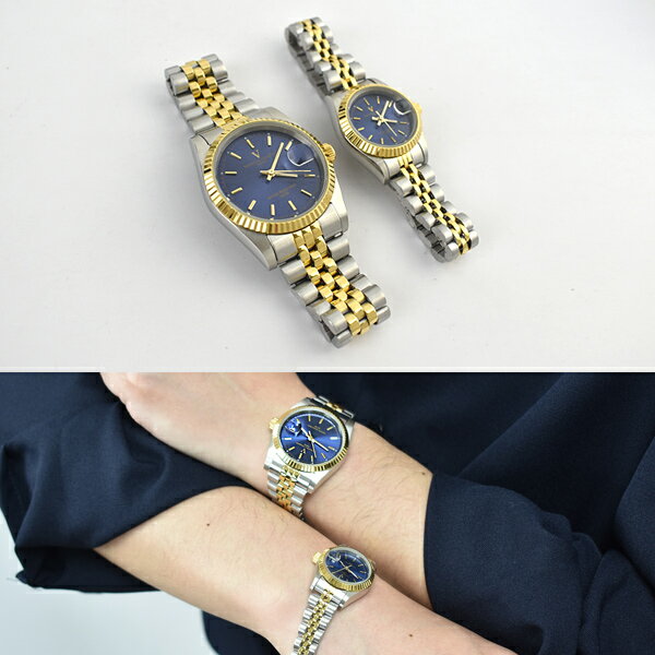 范倫鐵諾.古柏手錶 藍面金框鋼錶【NEV134】