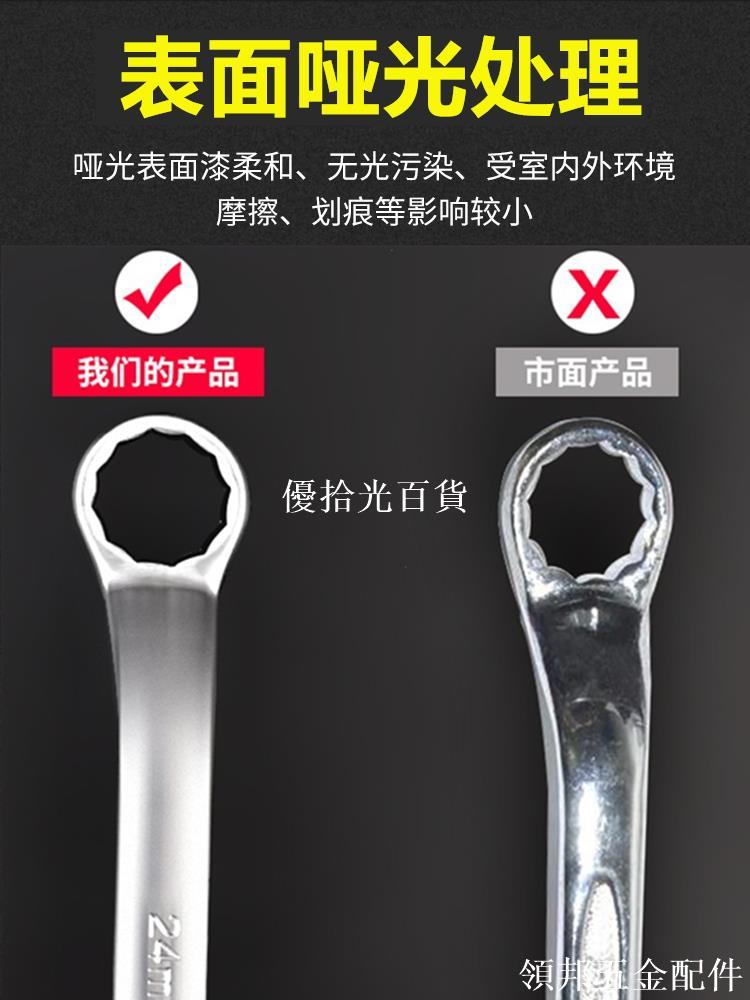 梅花扳手高強度雙頭眼鏡多功能扳手兩用眼睛敲擊板子五金工具套裝[領邦五金配件]