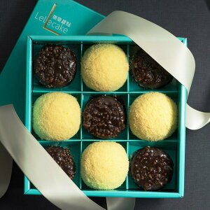 【樂樂派對禮盒】脆皮提拉米蘇+初雪乳酪蛋糕(9入/盒)