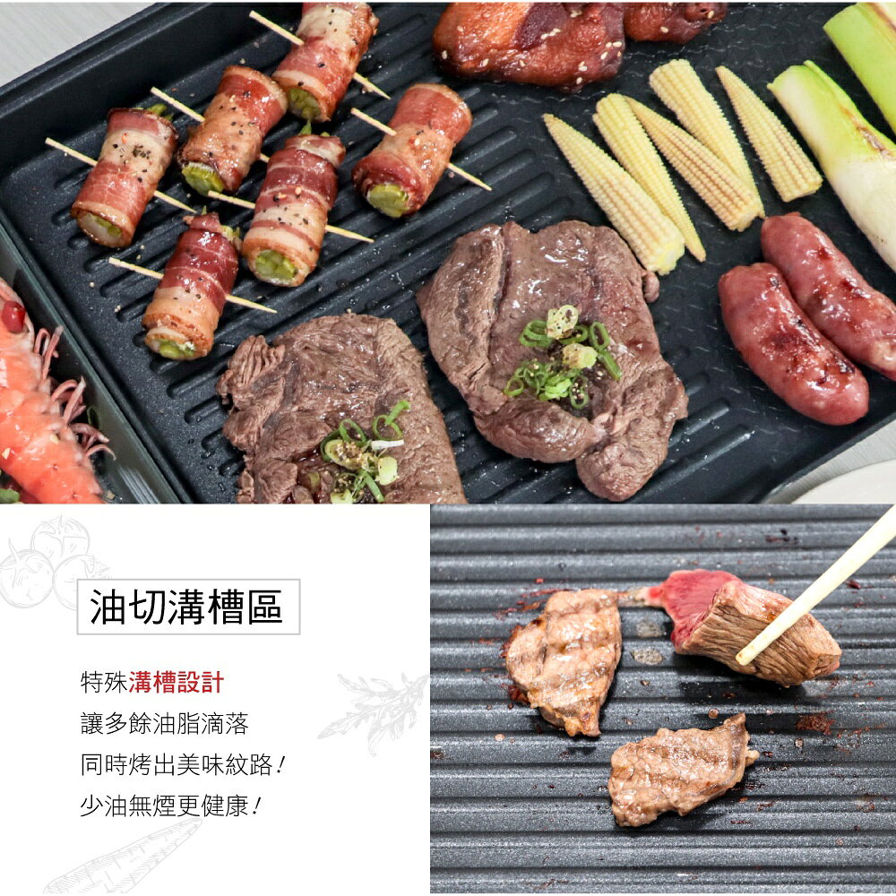 【KINYO】多功能電烤盤(BP-30) 1400W  58cm大盤面 不沾塗層 |無煙烤肉 圍爐 中秋烤肉 【領券折50】 7