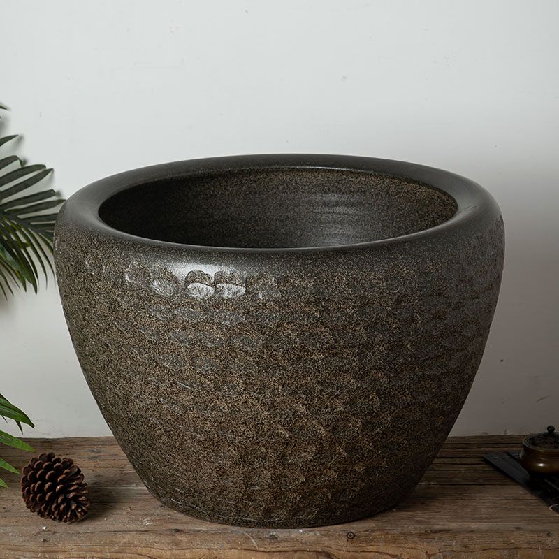 免運花盆景德鎮陶瓷大缸仿石頭魚缸睡蓮荷花缸客廳庭院水缸戶外大號金