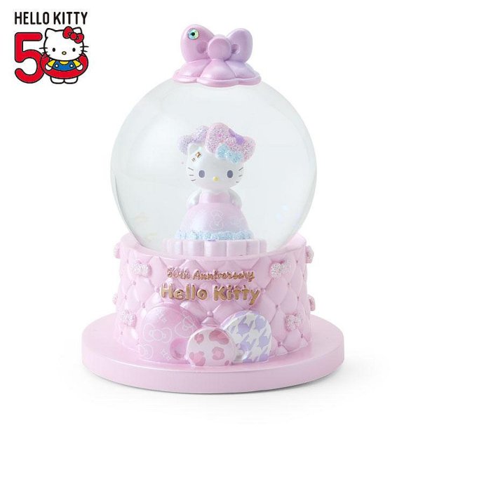 【震撼精品百貨】Hello Kitty 凱蒂貓~日本SANRIO三麗鷗 Kitty 2024造型聖誕發光雪球50週年*25176