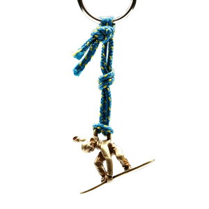 【特價活動】SAC義大利手工飾品 #22 青銅鑰匙圈掛飾 滑雪者 SAC22