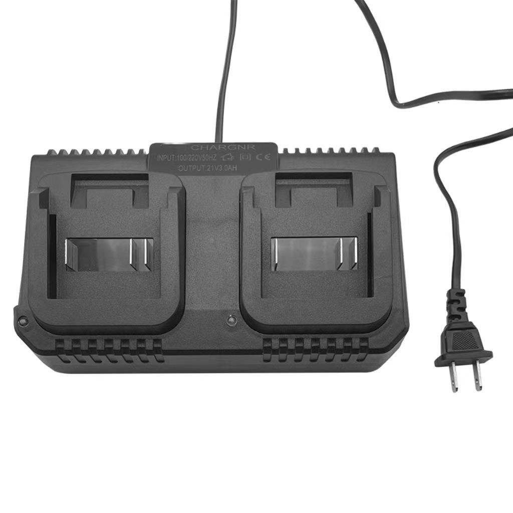 新品21V牧田雙座充電鉆電動扳手雙槽大功率鋰電池充電器【宜家良品百貨】