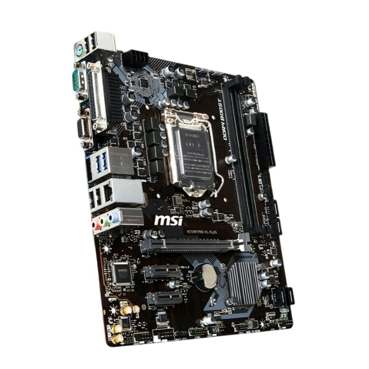 微星 MSI H310M PRO-VL PLUS 主機板 支援8代9代處理器 內建9針列印介面 辦公室電競遊戲電腦主機板