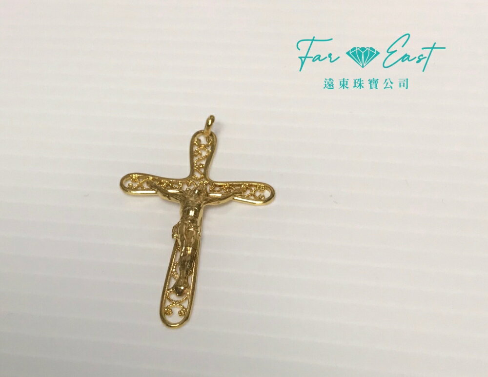 FAR EAST Jewellery & Co. K金墜子-十字架耶穌人像