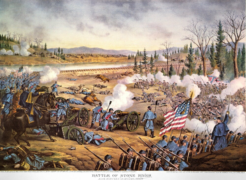 Posterazzi: Battle Of Stones River 1863 Nbattle Of Stones River ...