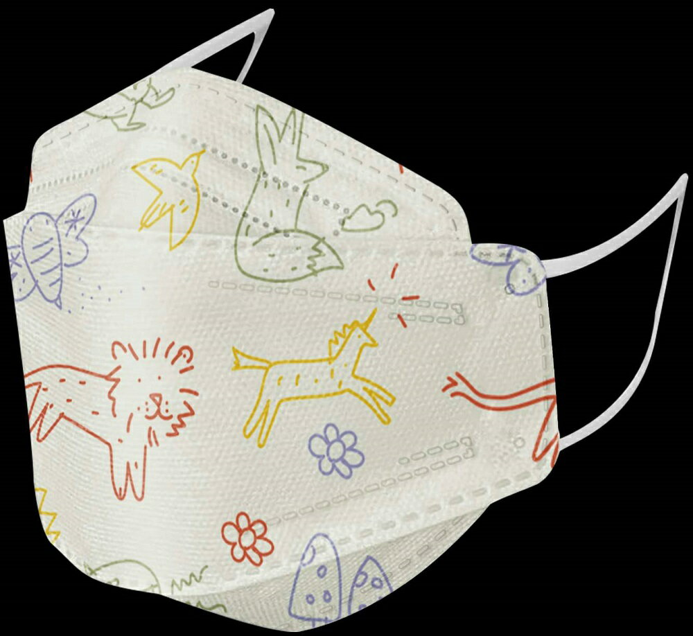 《經典動物系列-森林動物》 優美特 x 正洸 醫療級魚形立體口罩10入/盒(單片裝) 成人款