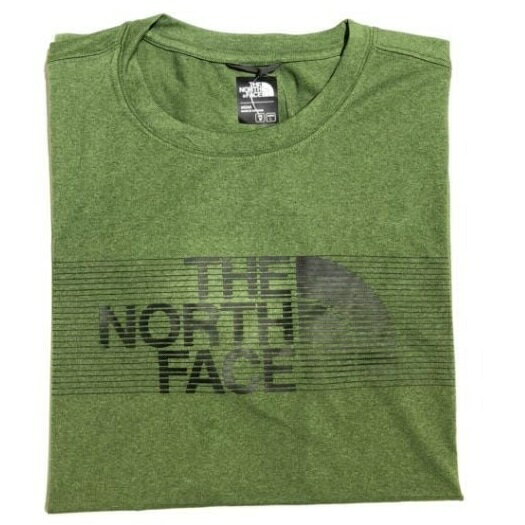 [ THE NORTH FACE ] 男 LOGO彈性棉質短上衣 綠 / NF0A3V7A9ER