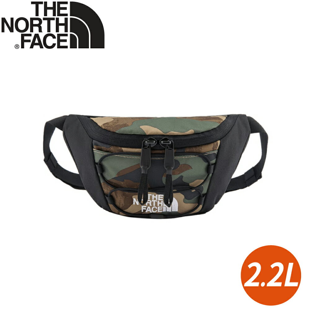 【The North Face 2.2L 便捷彈力繩休閒腰包《迷彩》】52TM/小包/斜背包/側背包/多功能腰包