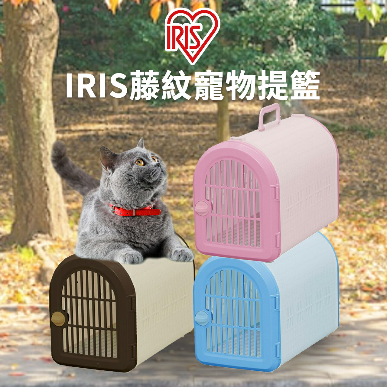 【PETMART】IRIS 藤紋提籃 外出提籠 寵物提籃 運輸籠