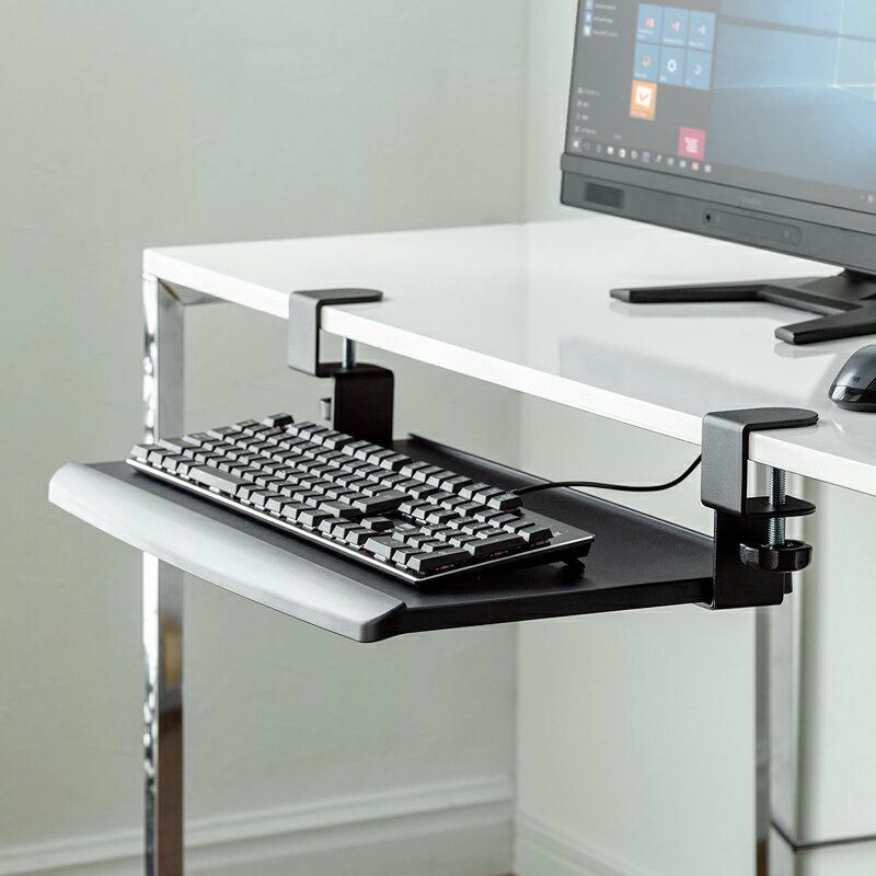 鍵盤托架桌面延長板角度可調節抽屜鼠標托旋轉收納架