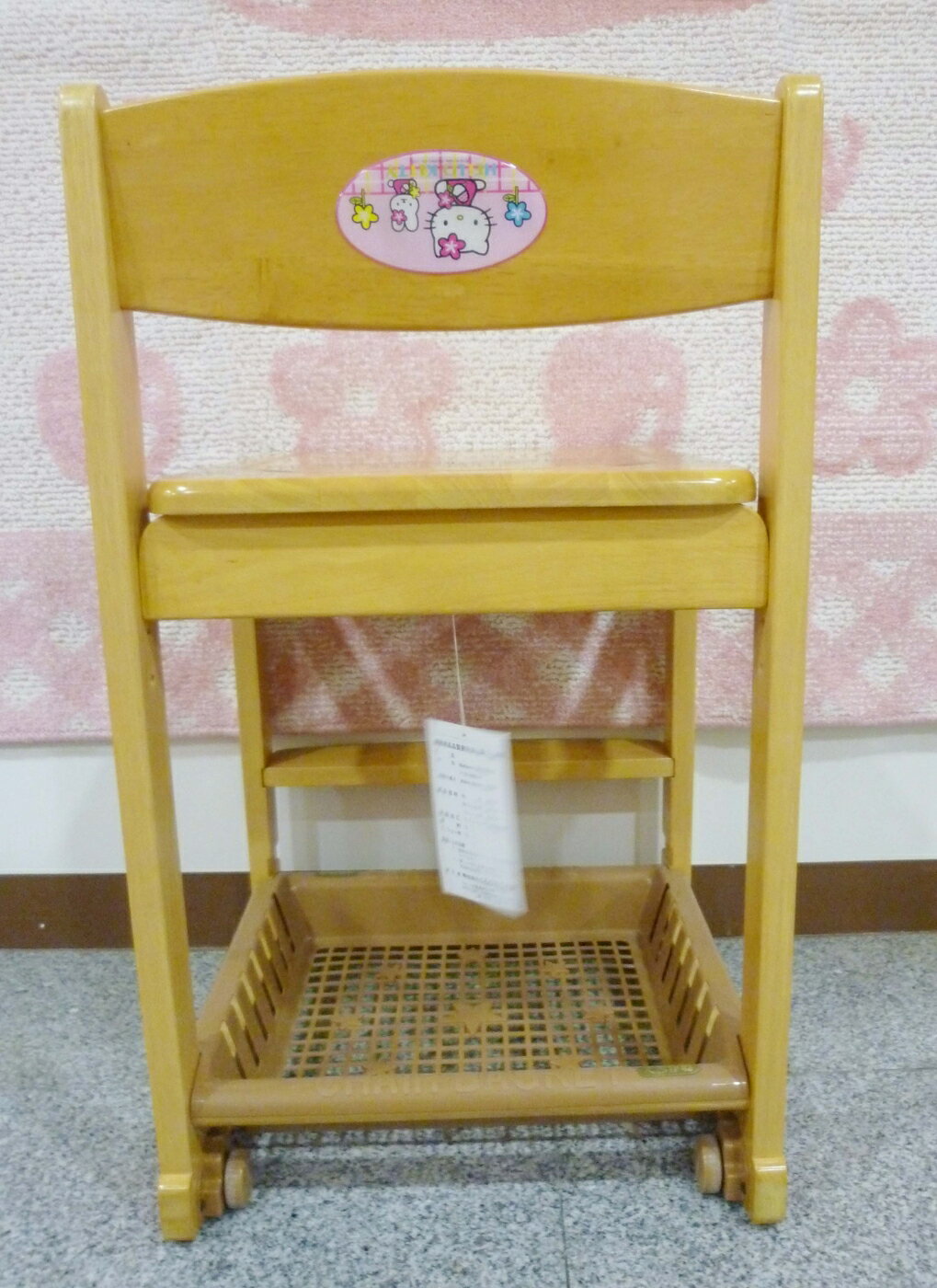 【震撼精品百貨】Hello Kitty 凱蒂貓 家具-椅子-天然木【共1款】*00804 震撼日式精品百貨