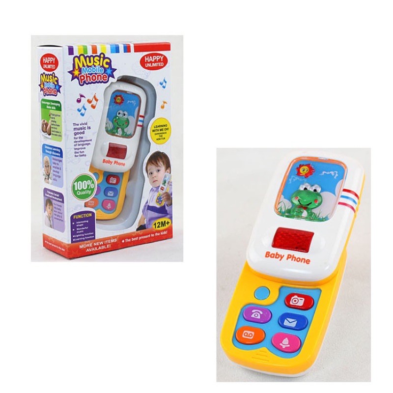 滿99元出貨 🌟媽媽買🌟 滑蓋音樂手機 益智玩具