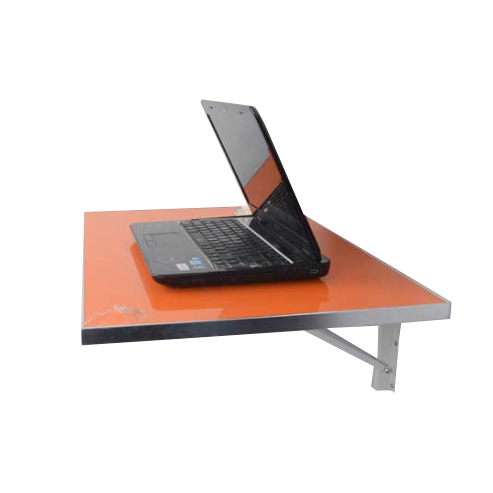 鏡面鋁合金包邊摺疊折疊餐桌電腦桌咖啡桌壁桌牆桌學習桌省空間機能性80X50CM-紅/橘/黑/灰/香檳【AAA0781】