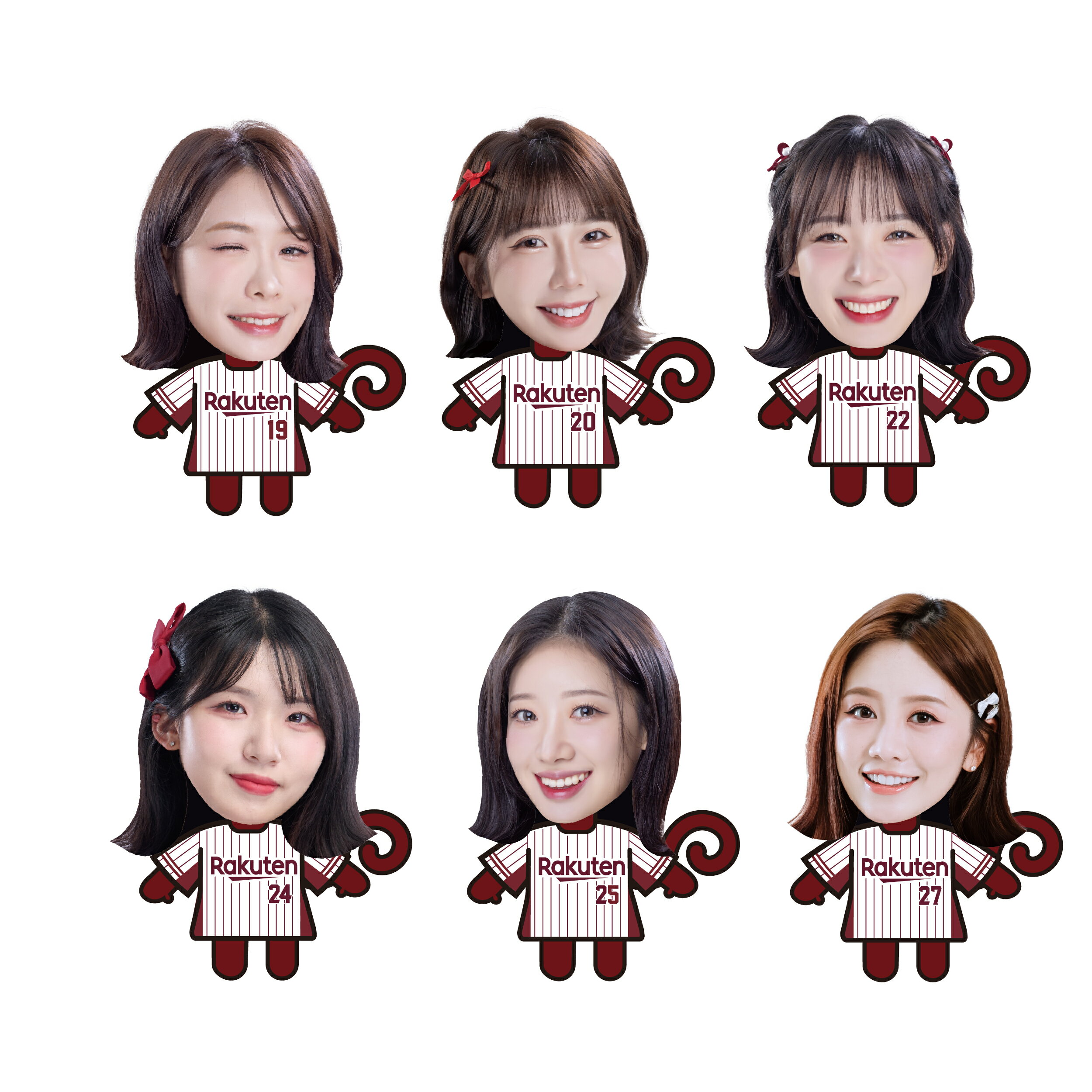 【隨機出貨】大頭猿氣 x 樂天女孩 壓克力鑰匙圈 1