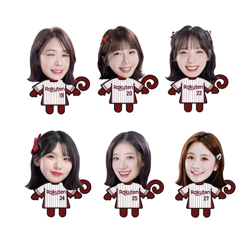 【隨機出貨】大頭猿氣 x 樂天女孩 壓克力鑰匙圈 1