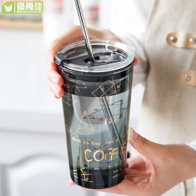 1000ml 大容量玻璃 吸管 玻璃隨行 飲料 環保 隨身 珍奶 咖啡 透明玻璃 ins 大容量水壺