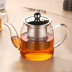 包郵加厚耐熱玻璃茶壺不銹鋼過濾內膽蓋子簡易壺功夫茶具小茶壺