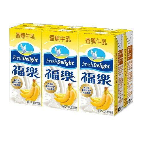 <br/><br/>  福樂香蕉牛乳200mlx6【愛買】<br/><br/>
