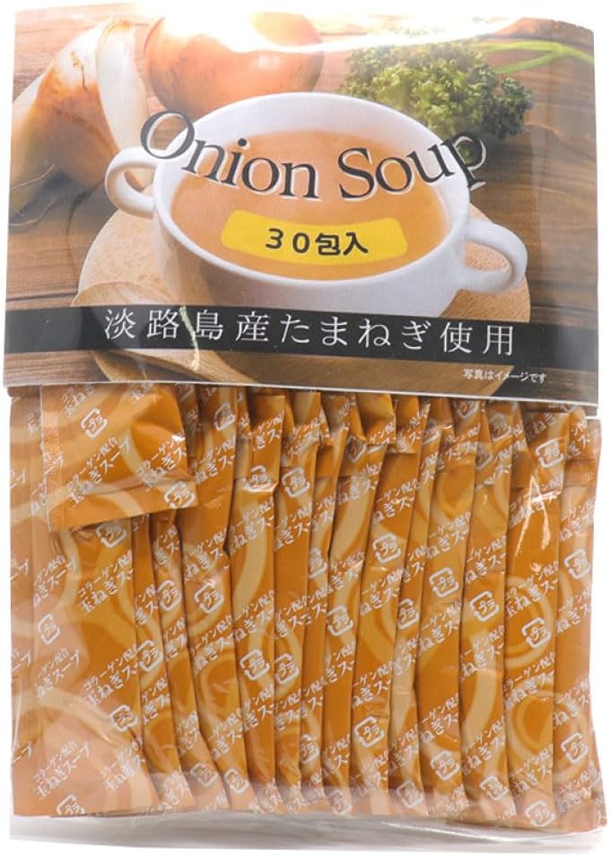 日本 株式會社名和甚 淡路島產 洋蔥湯 30入/包 調味粉 洋蔥濃湯 日本100%國產洋蔥使用【小福部屋】 1