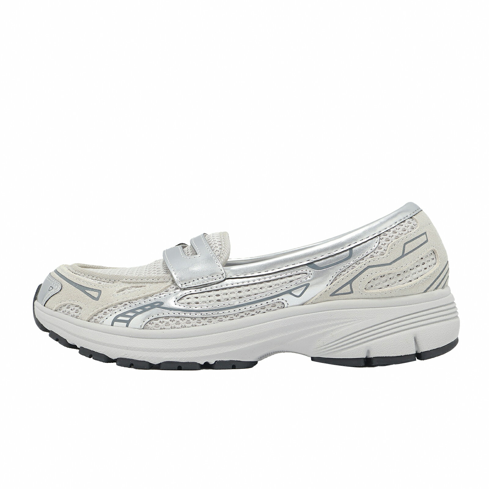 Skechers 樂福鞋 Var-City 女鞋 銀 休閒鞋 懶人鞋 舒華代言款