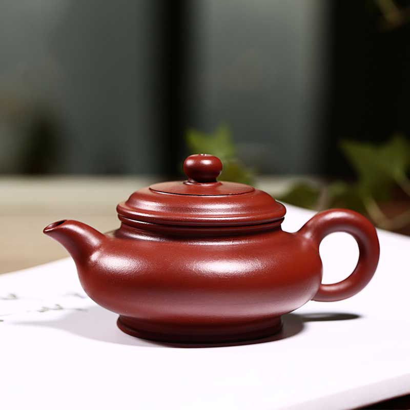 古往今來宜興紫砂壺名家純全手工泡茶壺功夫茶具套裝大紅袍 水扁