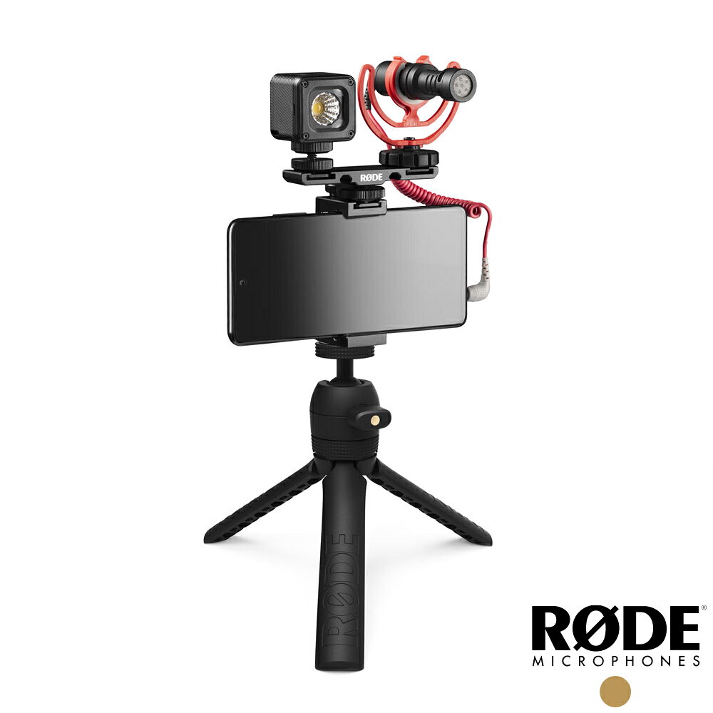 限時★.. 【RODE】 Vlogger 麥克風套組 Universal 通用版本 直播套裝 電影製作 含 VideoMicro 腳架 LED燈 毛罩 手機夾 可適用 相機 手機 正成公司貨【夏日限時 全館點數5倍送】