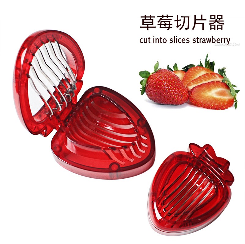 草莓切片器切草莓神器草莓蛋糕水果拼盤工具廚房切果器草莓分割器1入