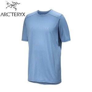 【ARC'TERYX 始祖鳥 男 Ionia Arc'Word Logo 短袖羊毛T恤《石洗藍》】X000007733/排汗衣