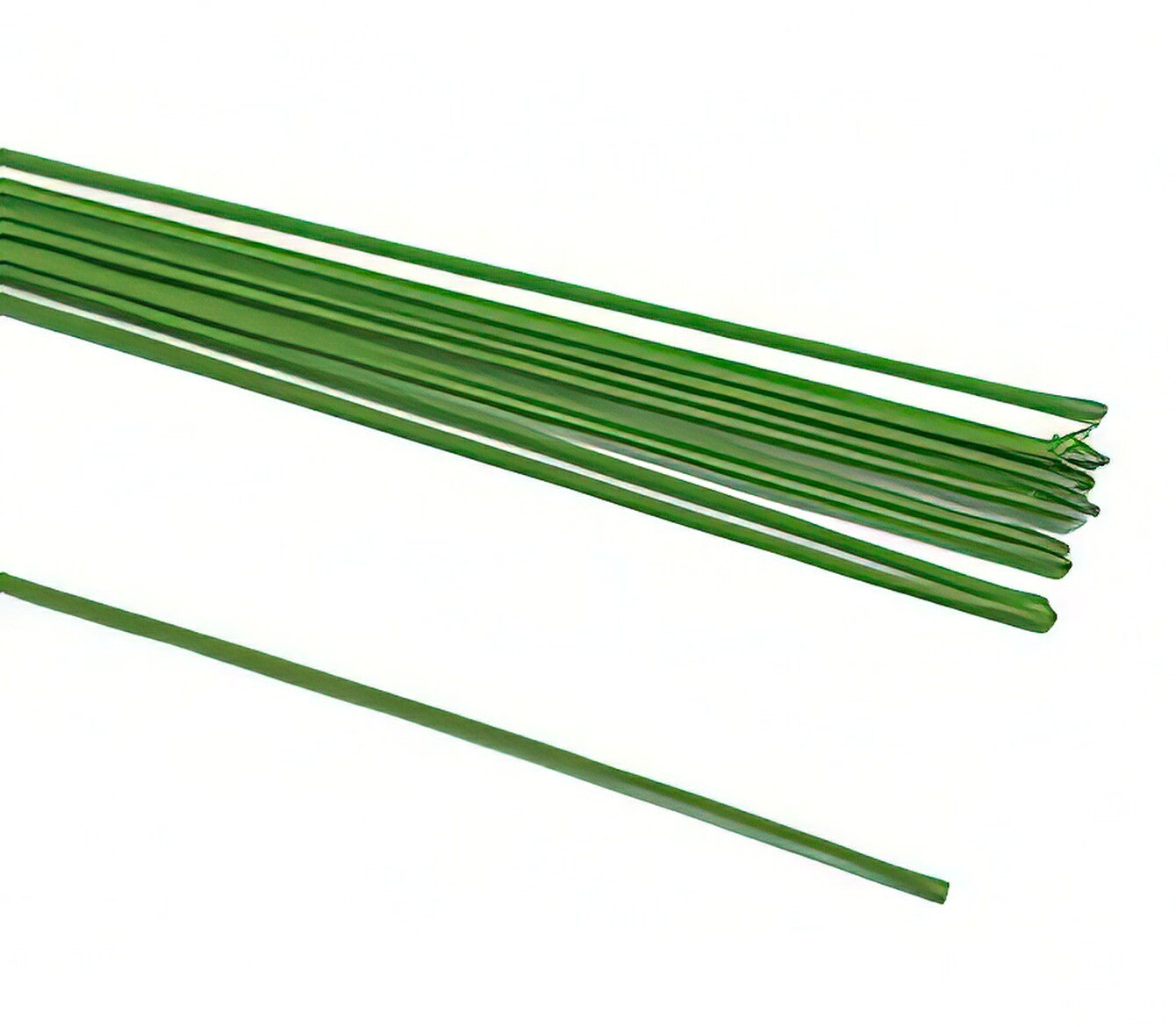 【文具通】工藝 勞作 手做 做花 花藝 綠鐵絲 鐵線 長約36cm 誤差值1cm N2010479