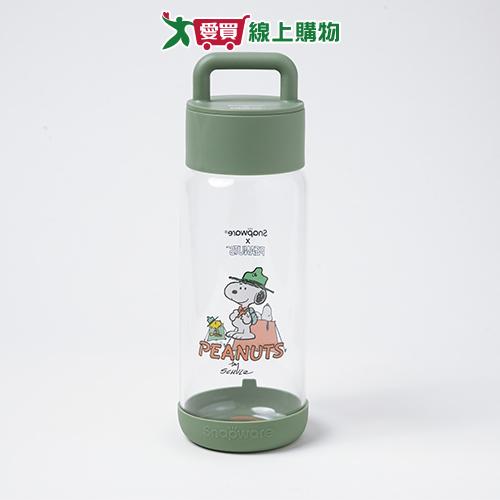 Snapware 康寧史努比提把隨行玻璃杯710ml 杯子 隨行杯 玻璃杯【愛買】